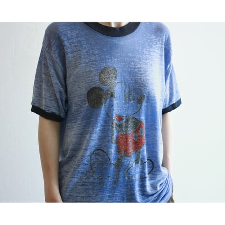 1970s - 1980s Vintage “Mickey Mouse” Ringer Tshirt