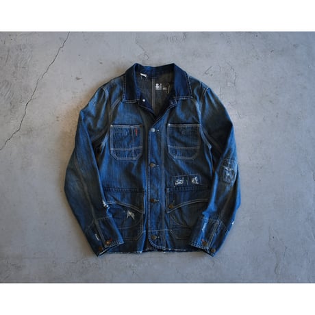 EU Crash & Stitch Denim Coverall / Made in Turkey