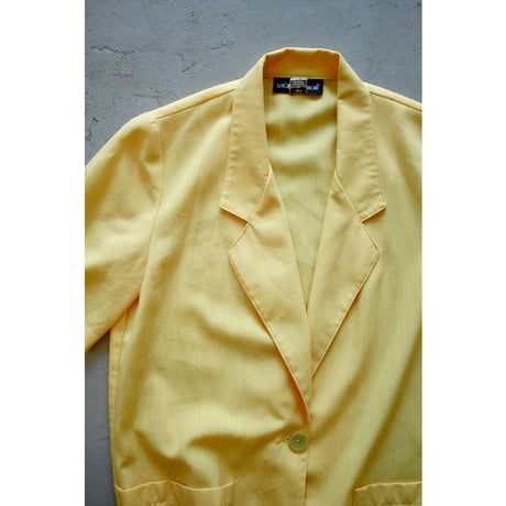 1990s Vintage Rayon Blend S/S Tailored Jacket