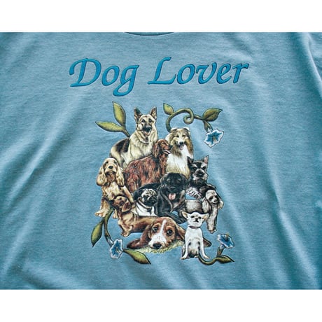 2000s Hanes “Dog Lover” Various Dog Print Tshirt