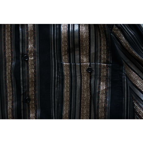 Luxe Shiny Striped Shirt