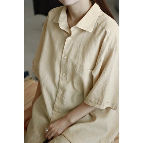 “TMC” Linen Blend Color Shirt