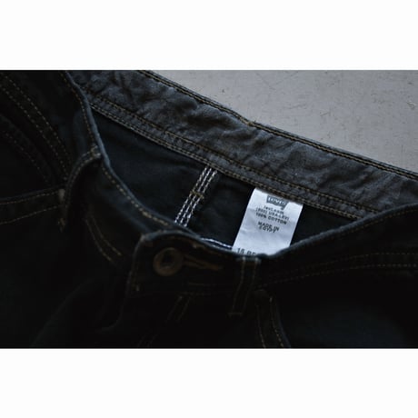 2000s “Levi's” 8Pockets Painter Black Denim Shorts