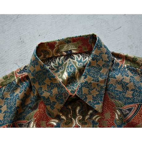 Vintage Flyfront Batik Shirt