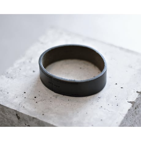 2000 Vintage “HERMES” (Margiela period) Poor Tour Leather Bangle / Made in FRANCE
