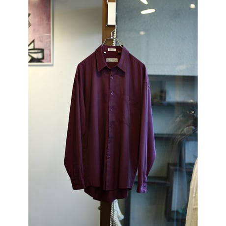 1990s Rayon Blend Purple Shirt