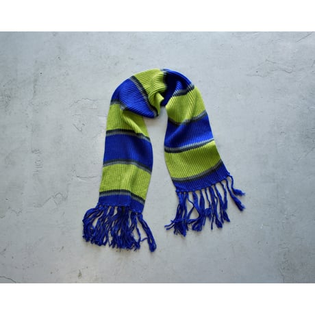 Vintage Fringed Knit Scarf