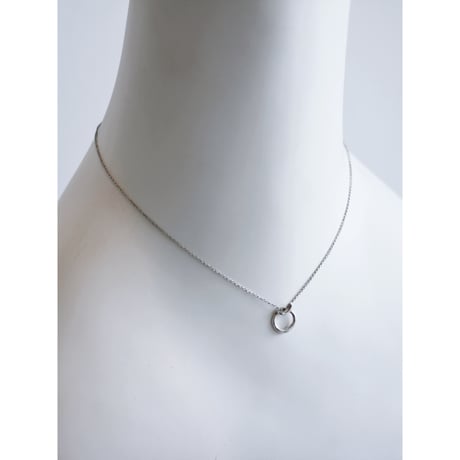 “Tiffany&Co.” Initial Letter Silver Necklace