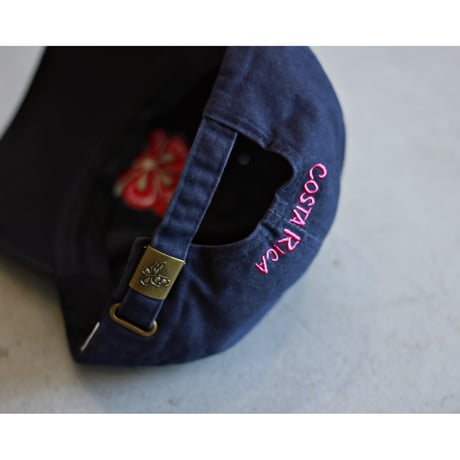 Flower Embroidered Cotton Cap