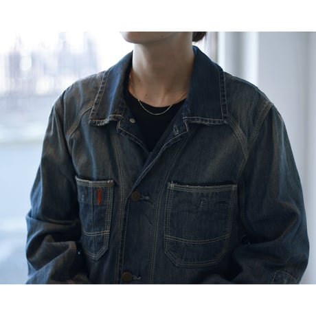 EU Crash & Stitch Denim Coverall / Made in Turkey