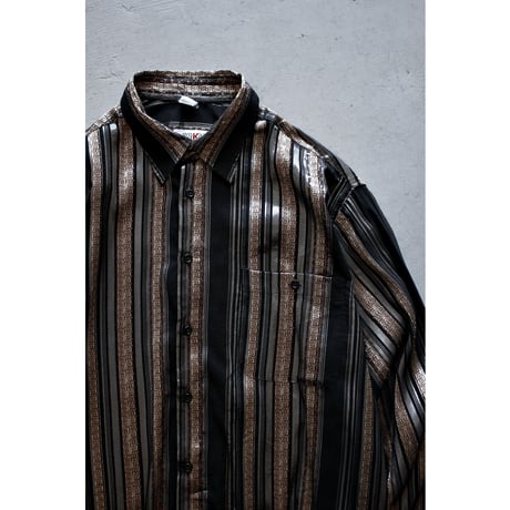 Luxe Shiny Striped Shirt