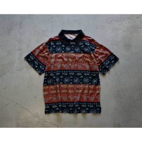 Vintage Abstract Art Polo Shirt
