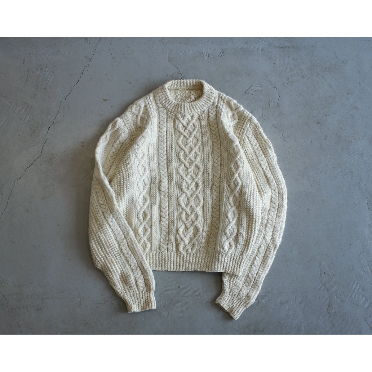 Aran Knit Vintage Sweater | no.vel ONLINE