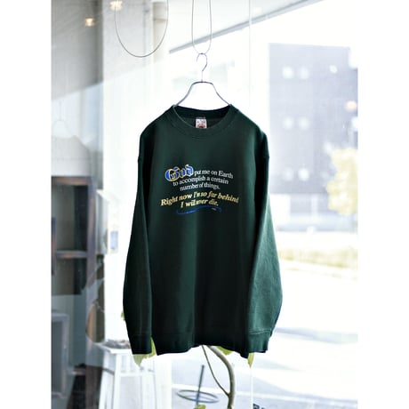 1990s Vintage Fruit of the loom Aphorism Logo Sweatshirt / Made in USA