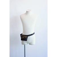 French Vintage Leather Waist Belt Bag