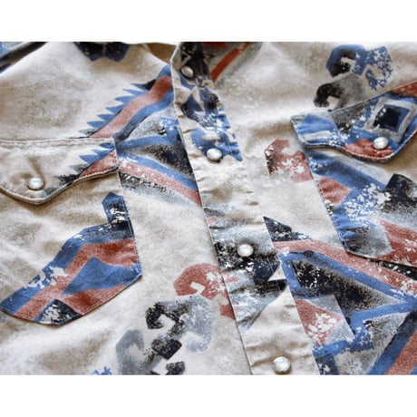 1980s〜 Vintage “Wrangler” Native Western Shirt / Made in USA