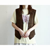 1980s〜 Real Leather Snap Vest / Made in England