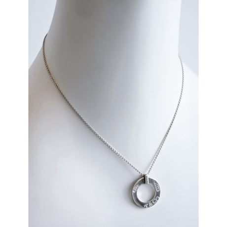 “Tiffany&Co.” 1837 Circle Silver Necklace / Made in Italy