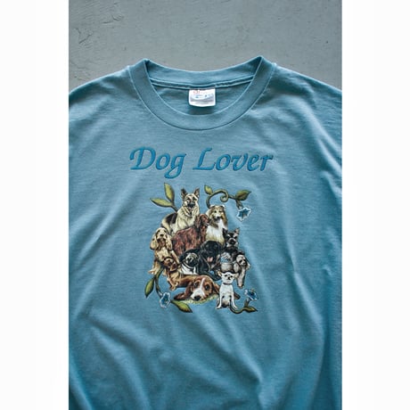 2000s Hanes “Dog Lover” Various Dog Print Tshirt