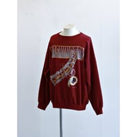1990s NFL Redskins Print Sweatshirt / Made in USA