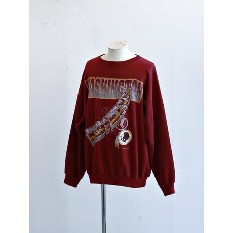 1990s NFL Redskins Print Sweatshirt / Made in USA