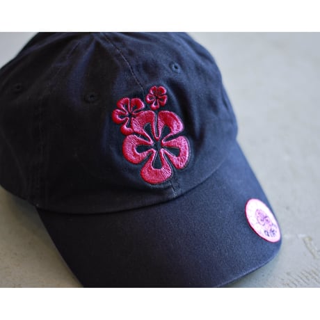 Flower Embroidered Cotton Cap