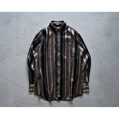 Luxe Shiny Striped Shirt