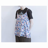 Vintage Colorful Geometric Sheer Camisole