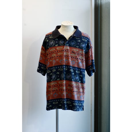 Vintage Abstract Art Polo Shirt