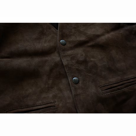 1980s〜 Real Leather Snap Vest / Made in England