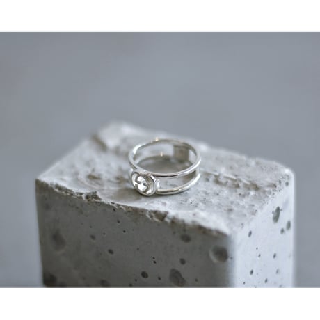 “GUCCI” Interlocking G Silver Ring #10.5