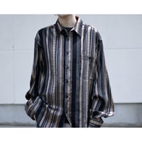 Luxe Shiny Striped Shirt