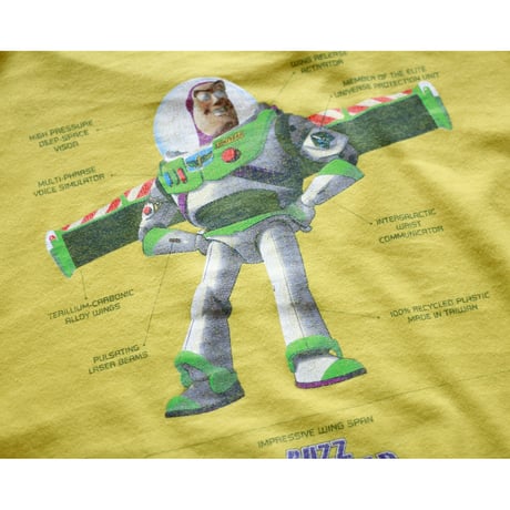 【 Special 】1990s “TOY STORY” BUZZ LIGHTYEAR ©︎ The Walt Disney Co. Print Tshirt / Made in USA