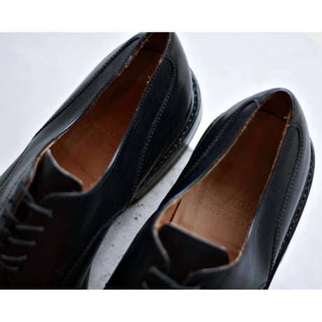 Vintage Goodyear Process U Tip Black Leather Lace Up Shoes / size 42 1/2 (約26.5〜27.0cm)
