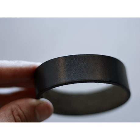 2000 Vintage “HERMES” (Margiela period) Poor Tour Leather Bangle / Made in FRANCE