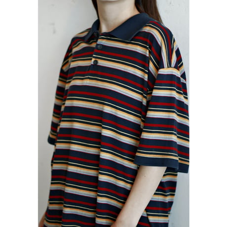 Multicolor Stripe Polo Shirt