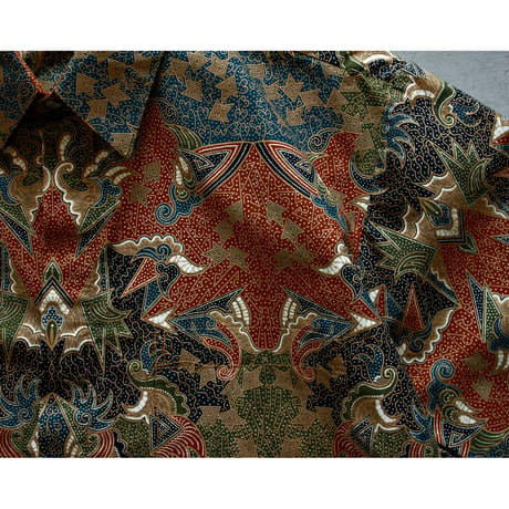 Vintage Flyfront Batik Shirt