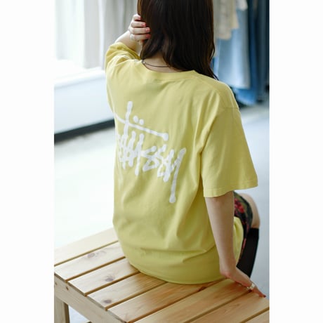 “STUSSY” Basic Logo Print Tshirt / Made in Mexico