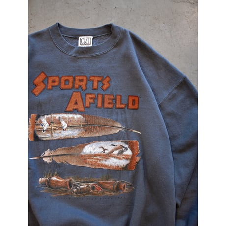 1990s Vintage CMJ Sportswear Print Sweatshirt / Made in USA
