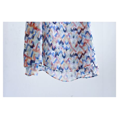 Vintage Colorful Geometric Sheer Camisole