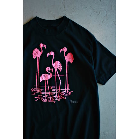 1990s Vintage Flamingo Foam Print Tshirt