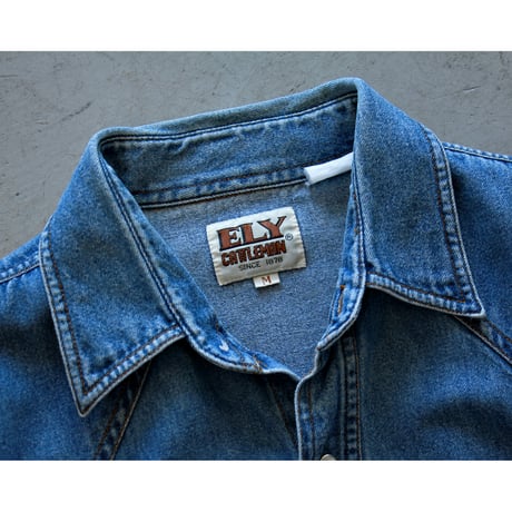 1980s Vintage Denim Western Shirt