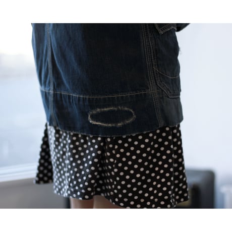 EU Crash & Stitch Denim Coverall / Made in Turkey