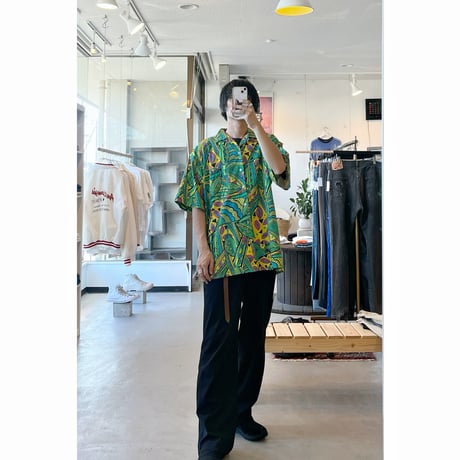 1990s Vintage Psychedelic Art Opencollar Shirt