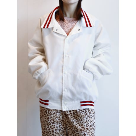 1980s “Scoreboard Sportswear” Rib Lined Snap Stadium Jacket / Made in USA