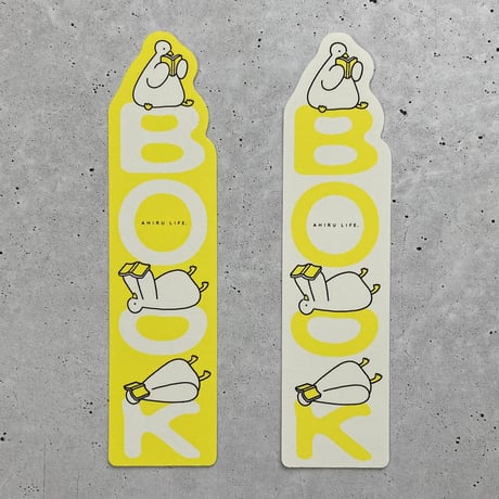 型抜きアヒルしおり