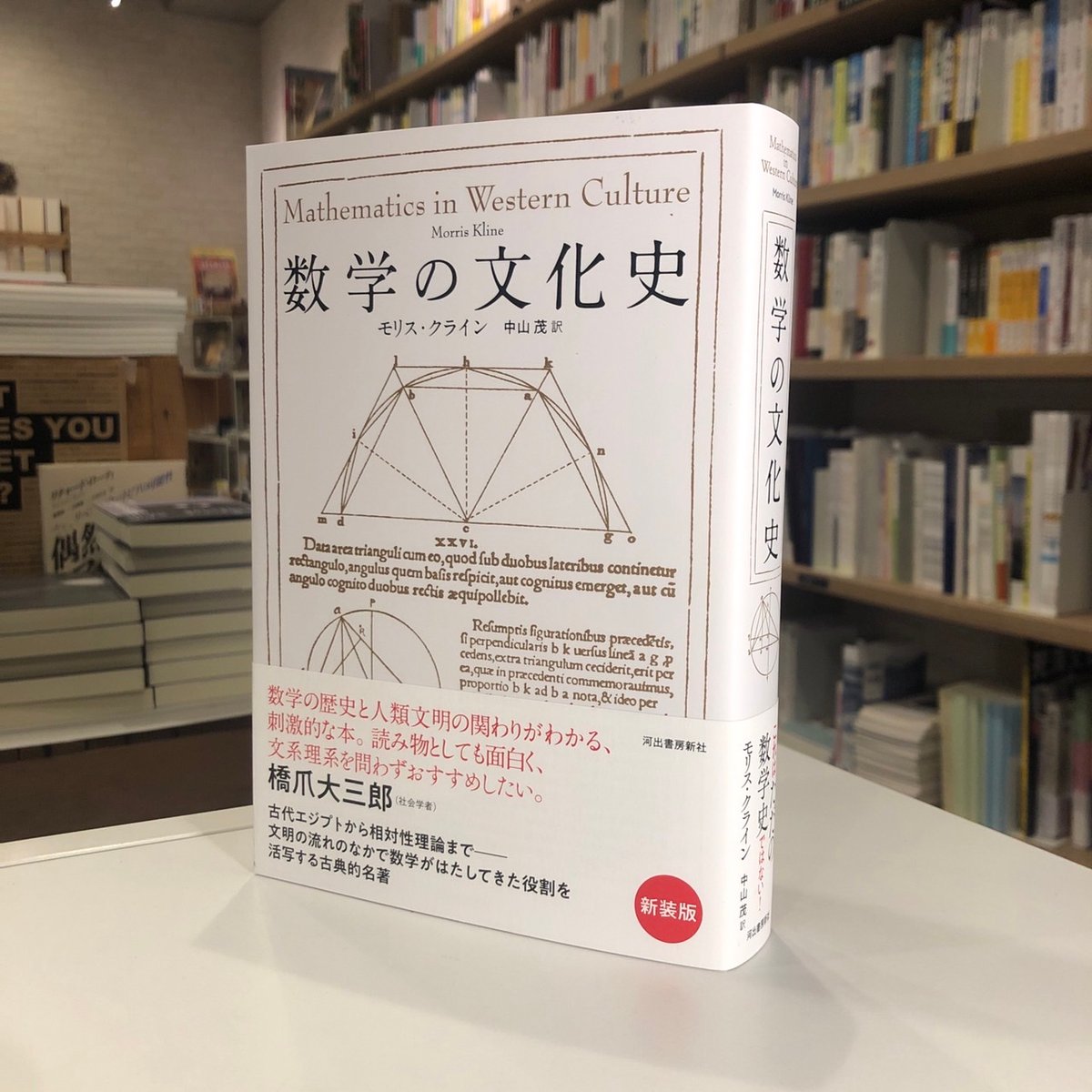 数学の文化史』モリス・クライン(著)中山 茂(訳) 発行：河出書房新社