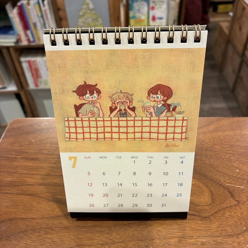 にしさかきみこ『卓上カレンダー2026』 | よはく舎／マルジナリア書店