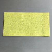 夕凪文具店オリジナルアイテム「浮き紙ブックカバー【鳥（薄黄）】」with山次製紙所