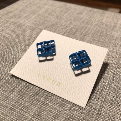 夕凪文具店「紙製ピアス《紫陽花》」byのの製作所